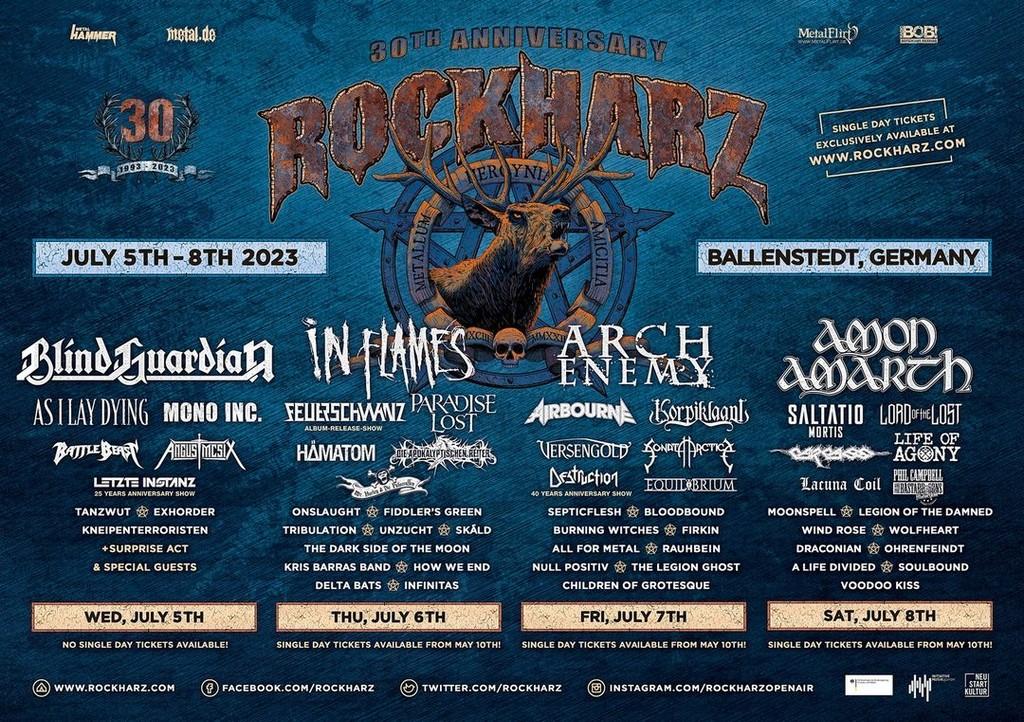 Lineup Poster Rockharz Open Air 2023