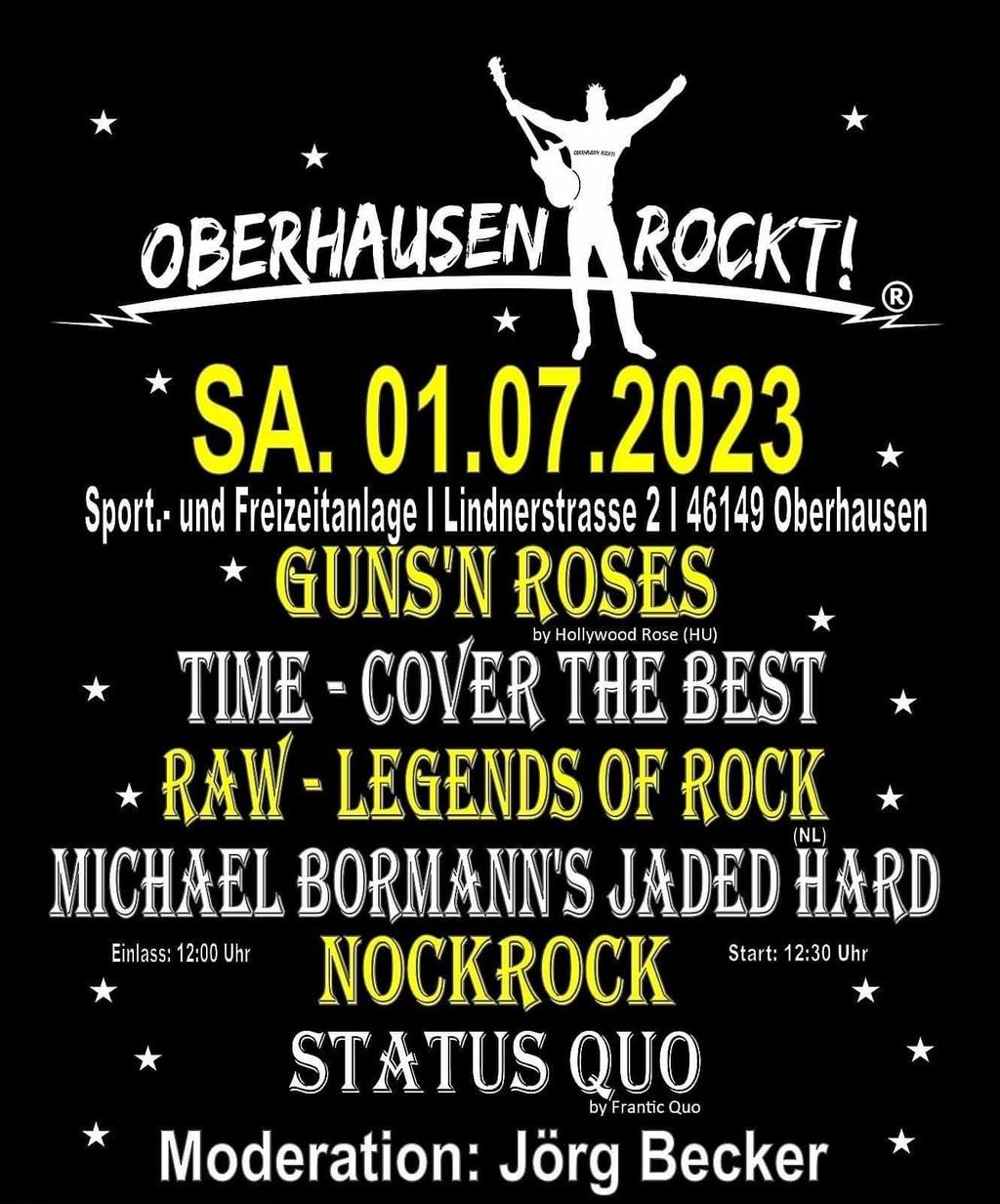 Lineup Poster Oberhausen Rockt 2023