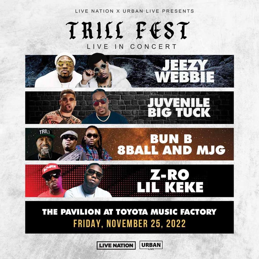 Lineup Poster Trill Fest 2022