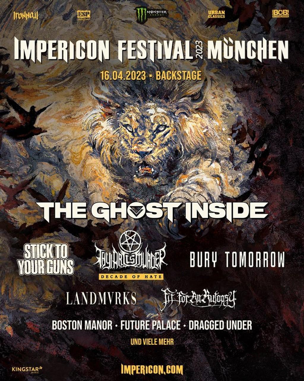 Lineup Poster Impericon Festival München 2023