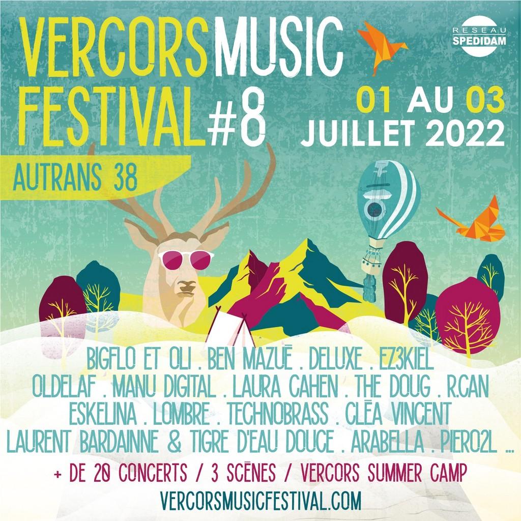 Lineup Poster Vercors Music Festival 2022