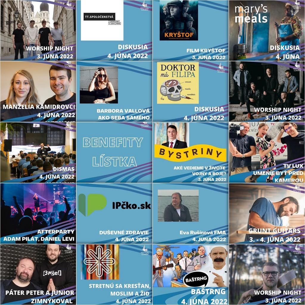Lineup Poster Festival Lumen 2022