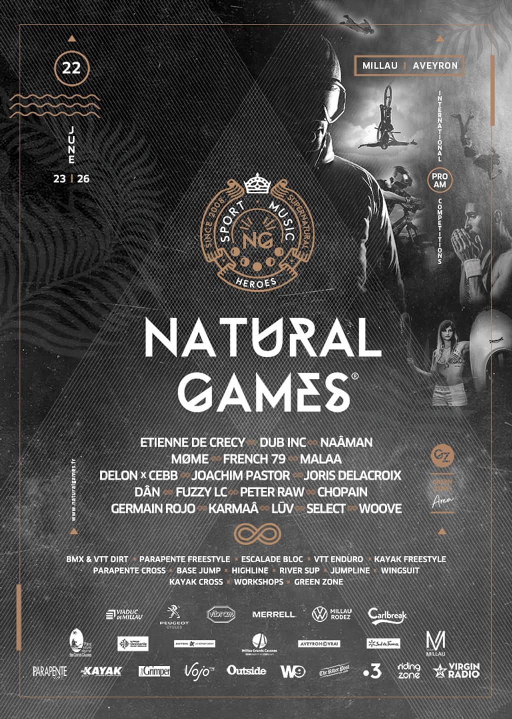 Lineup Poster Natural Games 2022