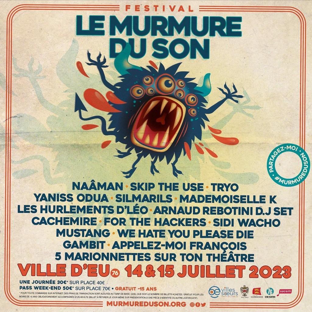 Lineup Poster Festival le Murmure du Son 2023