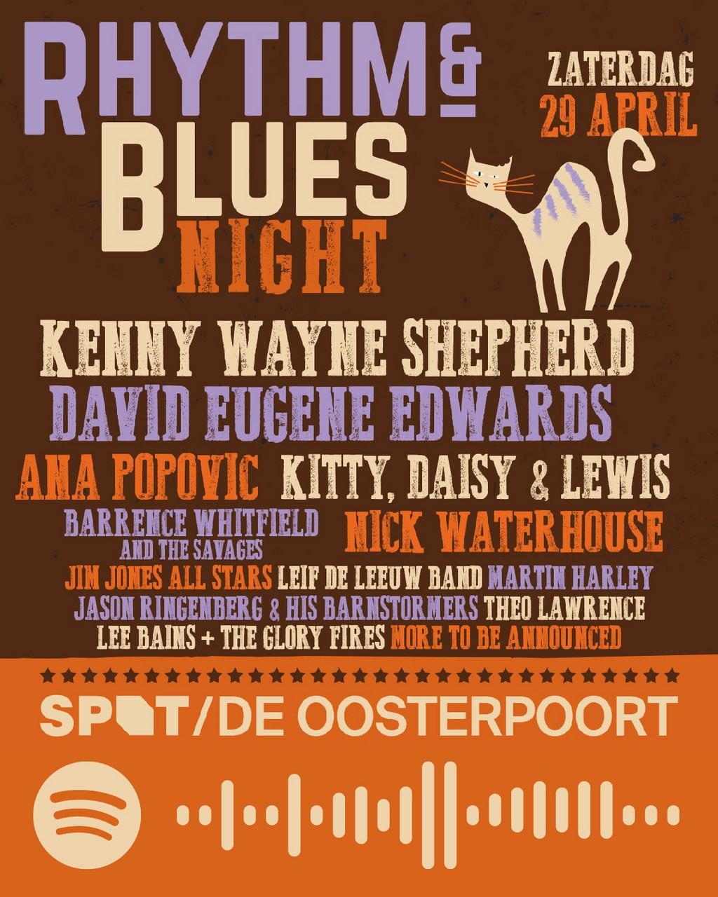 Lineup Poster Rhythm & Blues Night 2023