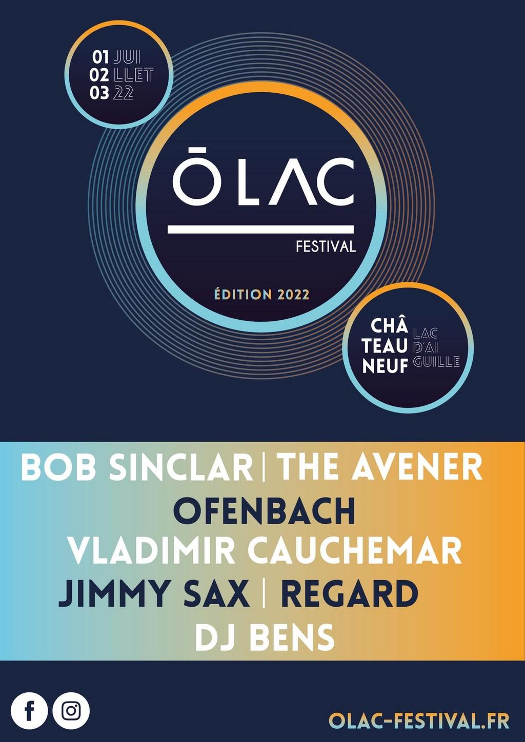 Lineup Poster Ō LAC Festival 2022