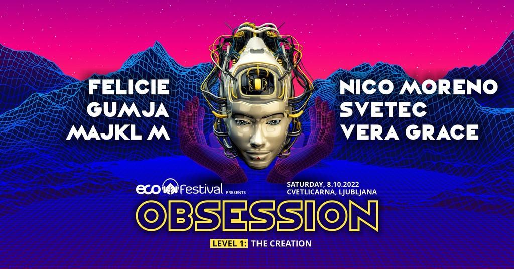 Lineup Poster ECO Festival presents: OBSESSION 2022