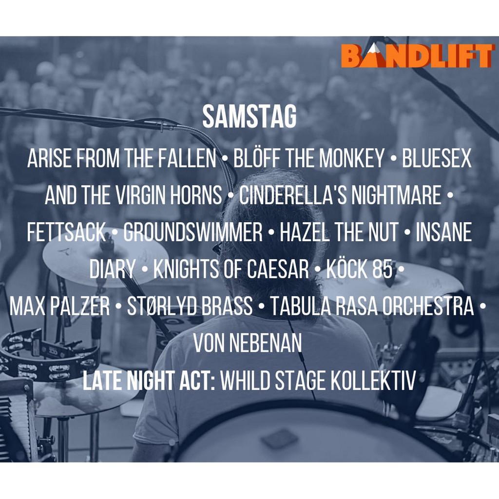 Lineup Poster Bandlift Festival 2022