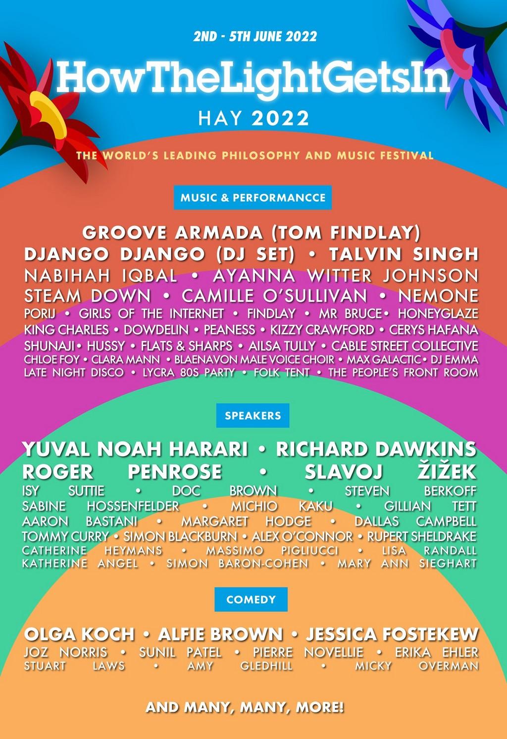 Lineup Poster HowTheLightGetsIn Festival 2022