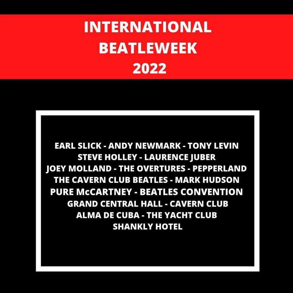 Lineup Poster International Beatleweek Festival 2022