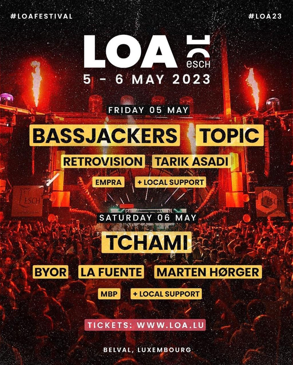 Lineup Poster Luxembourg Open Air 2023