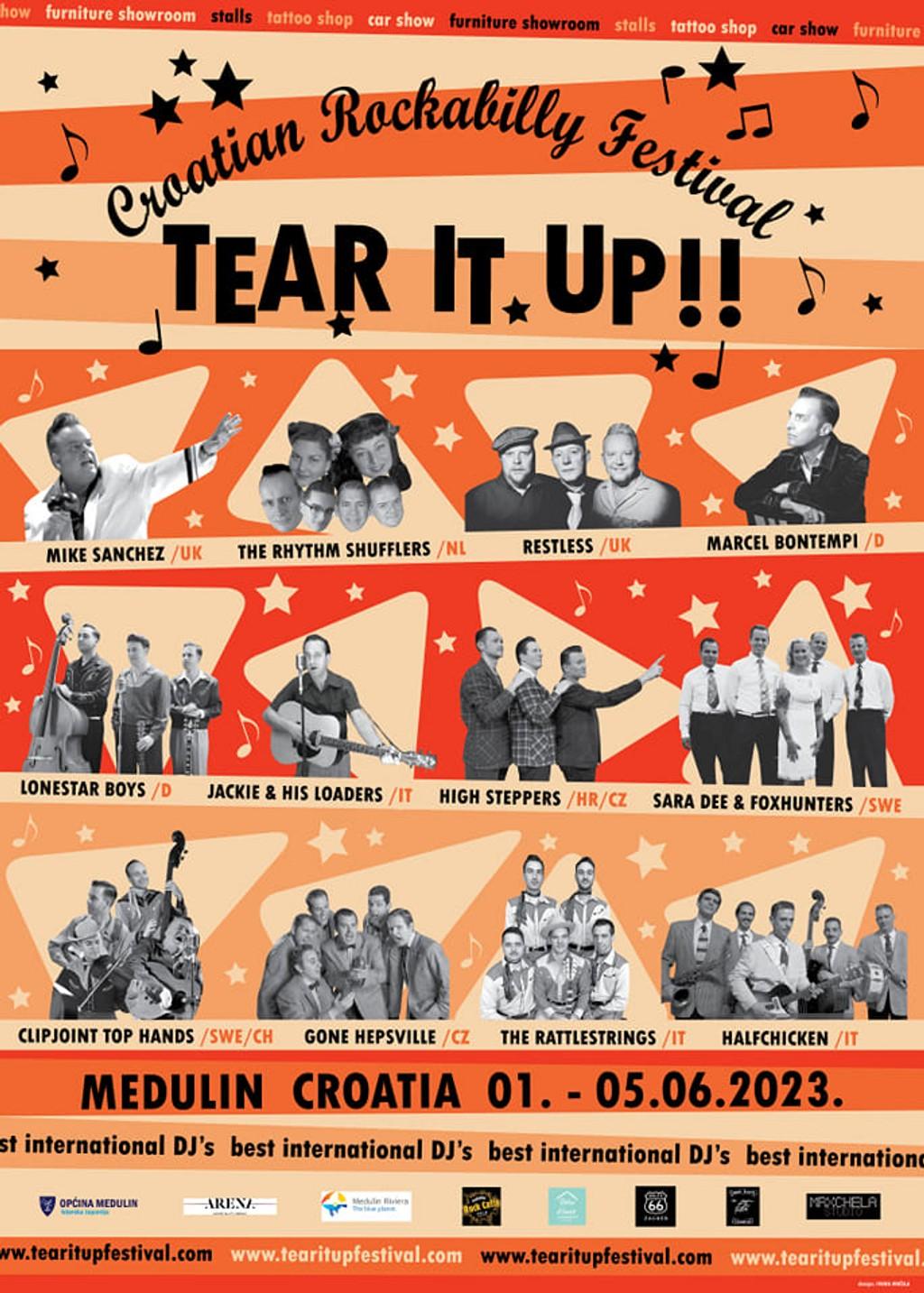 Lineup Poster Tear It Up!! Festival 2023
