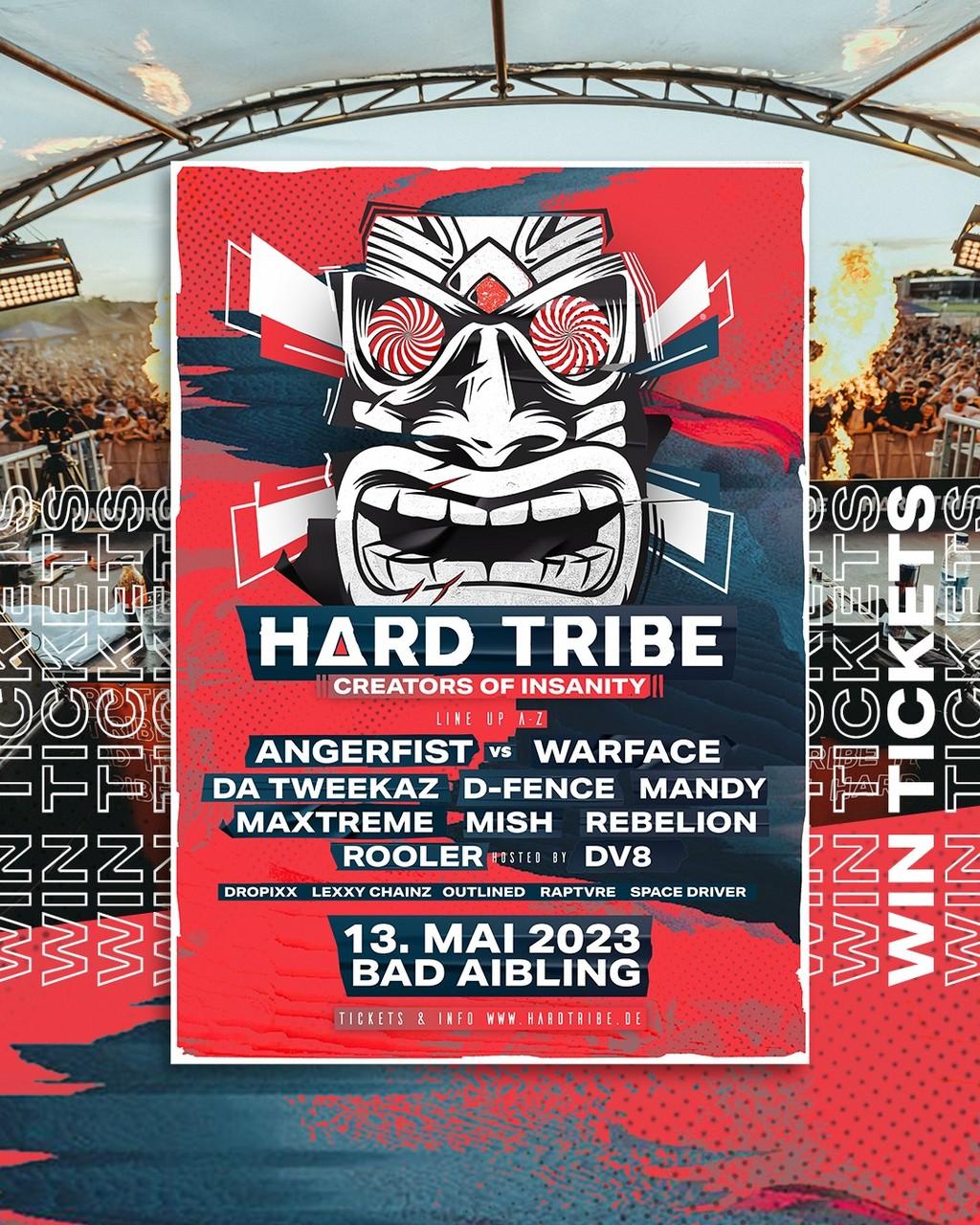 Lineup Poster Hard Tribe 2023