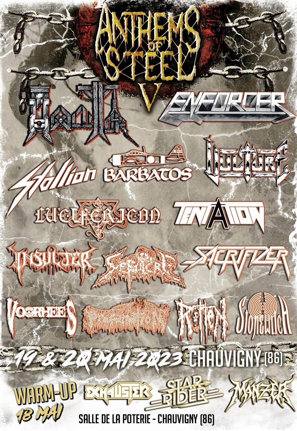 Lineup Poster Anthems Of Steel 2023