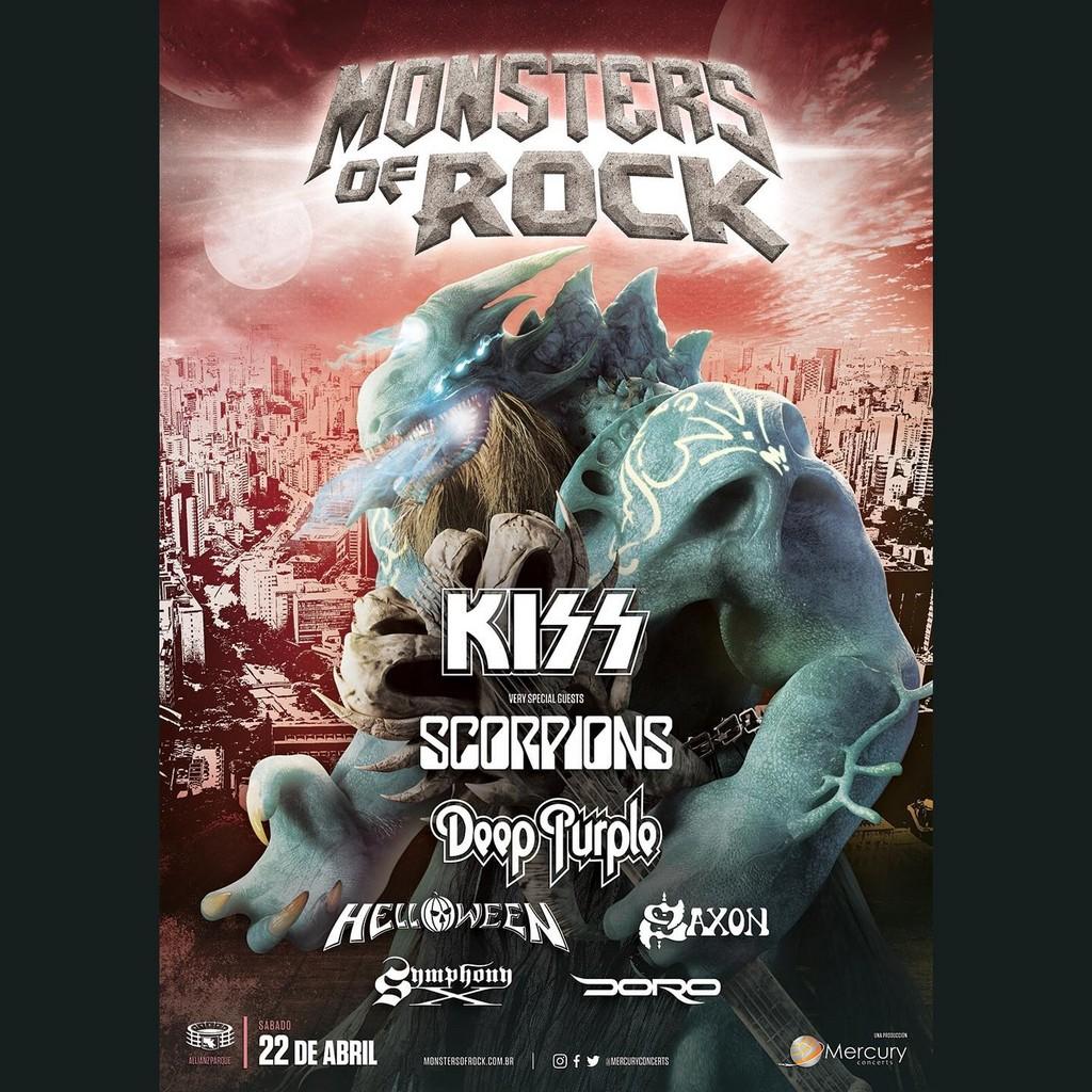Lineup Poster Monsters of Rock Brazil 2023