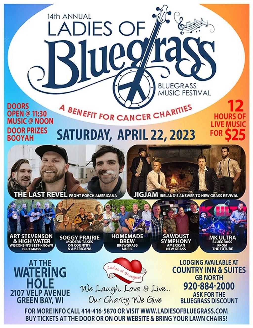 Lineup Poster Ladies of Bluegrass Music Festival 2023