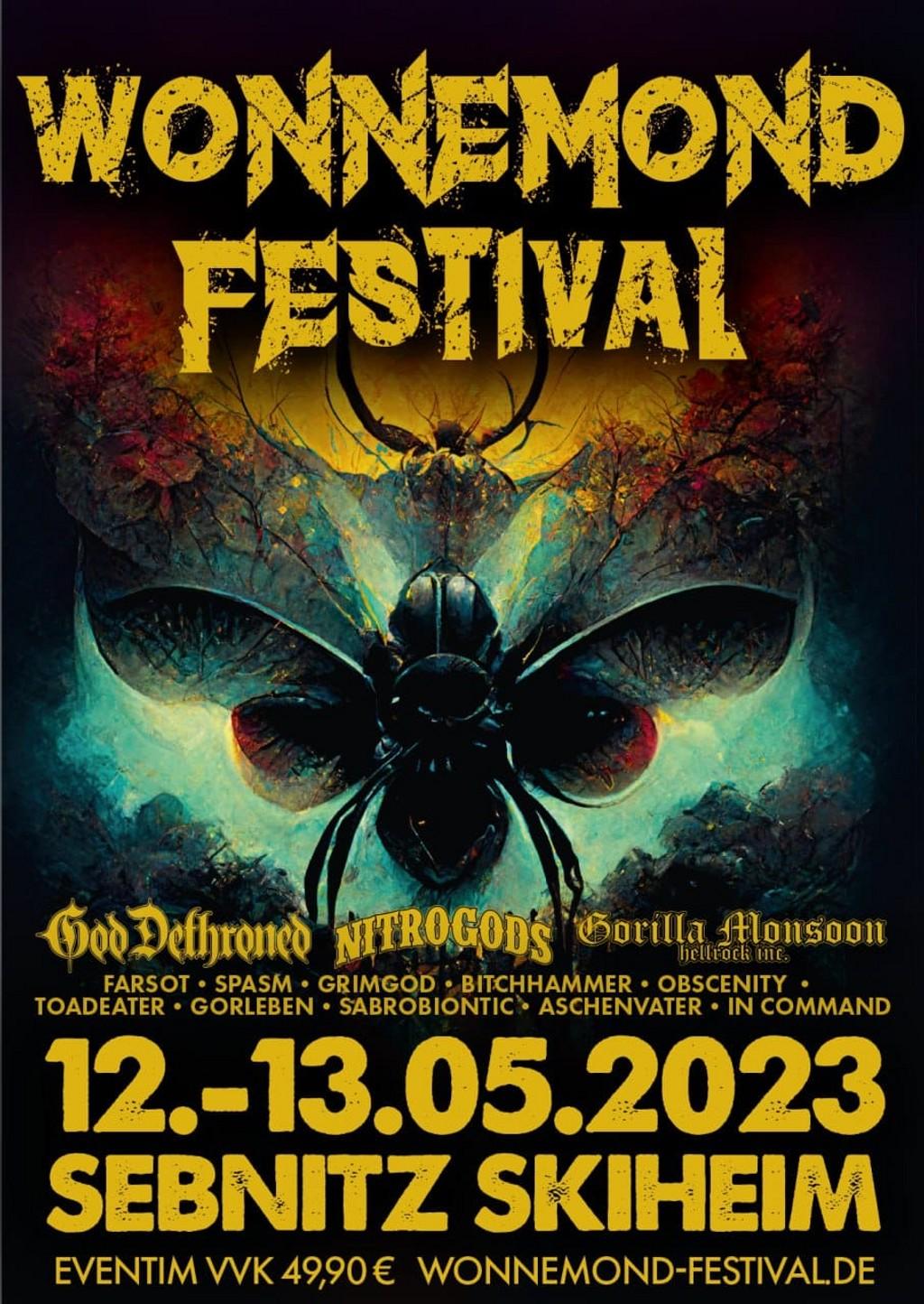 Lineup Poster Wonnemond-Festival 2023