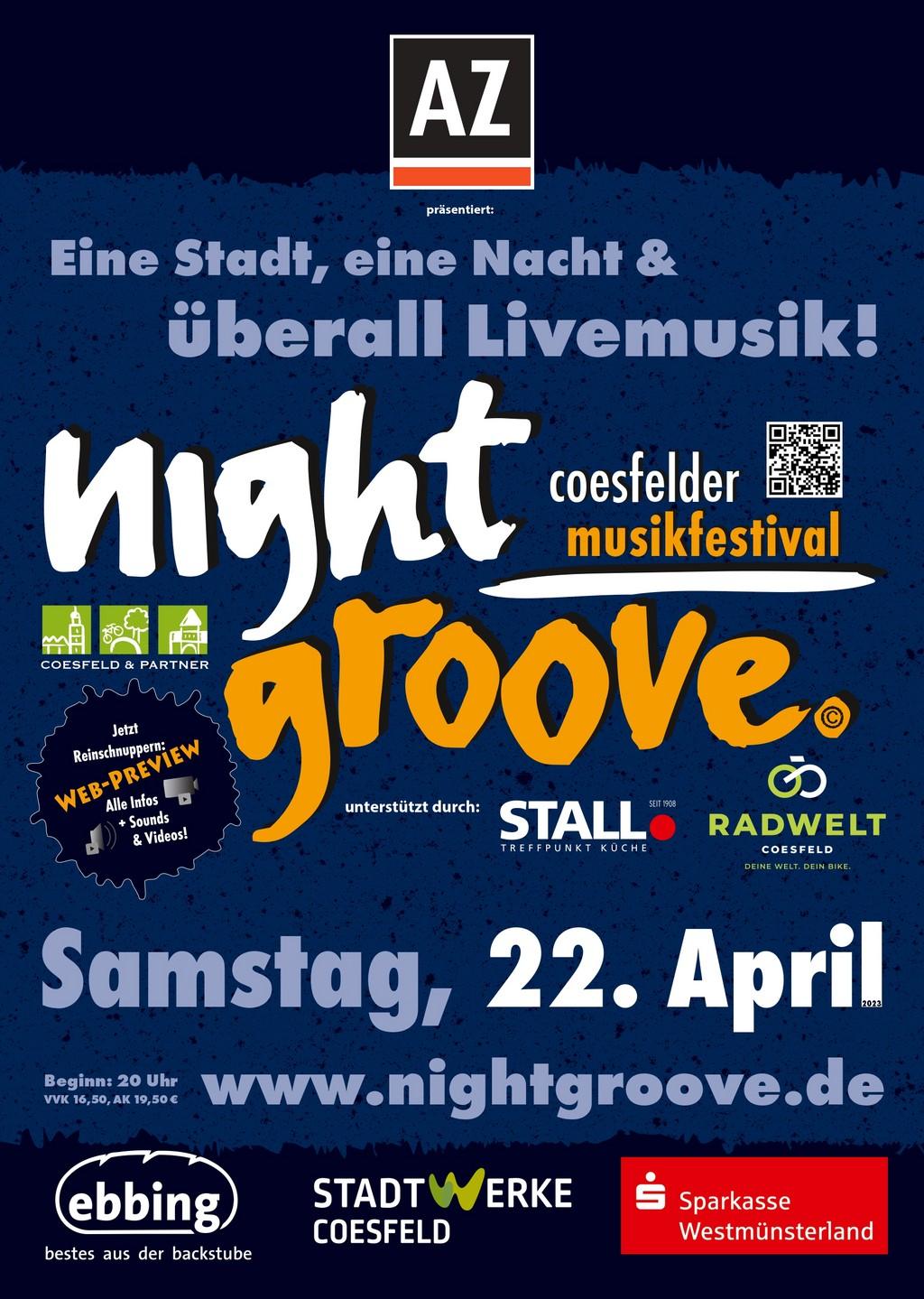Lineup Poster Nightgroove Coesfeld 2023