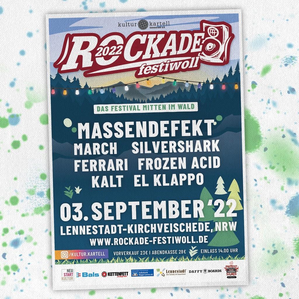 Lineup Poster Rockade Festiwoll 2022