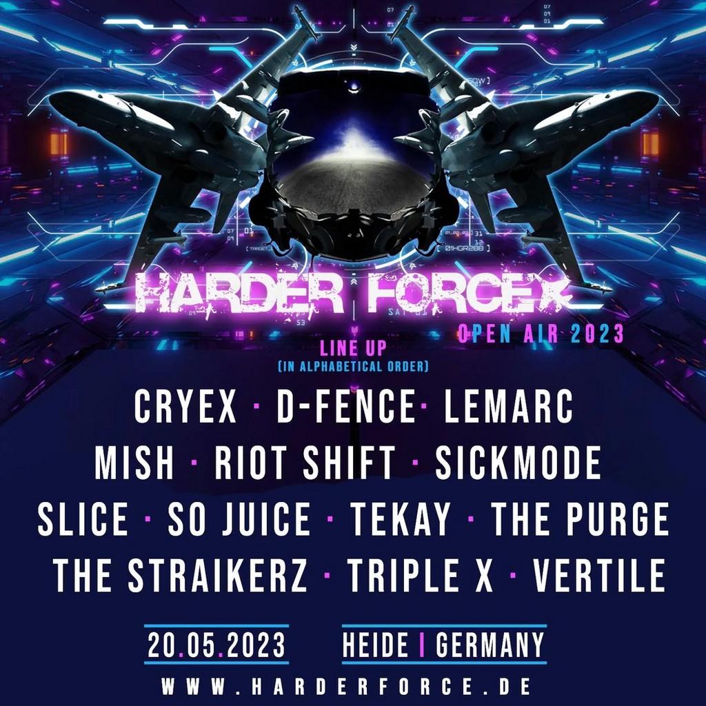 Lineup Poster Harder Force 2023