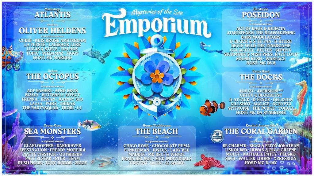 Lineup Poster Emporium Festival 2023