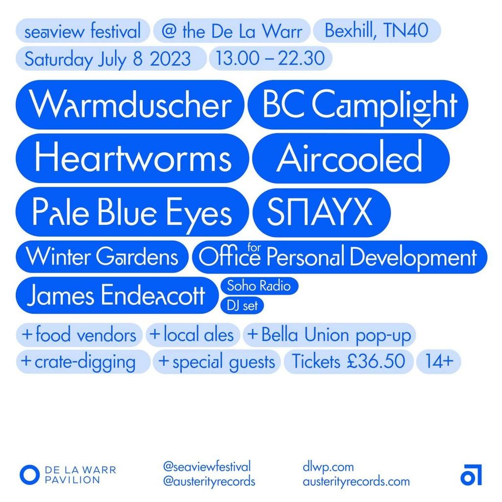 Lineup Poster Seaview Festival 2023