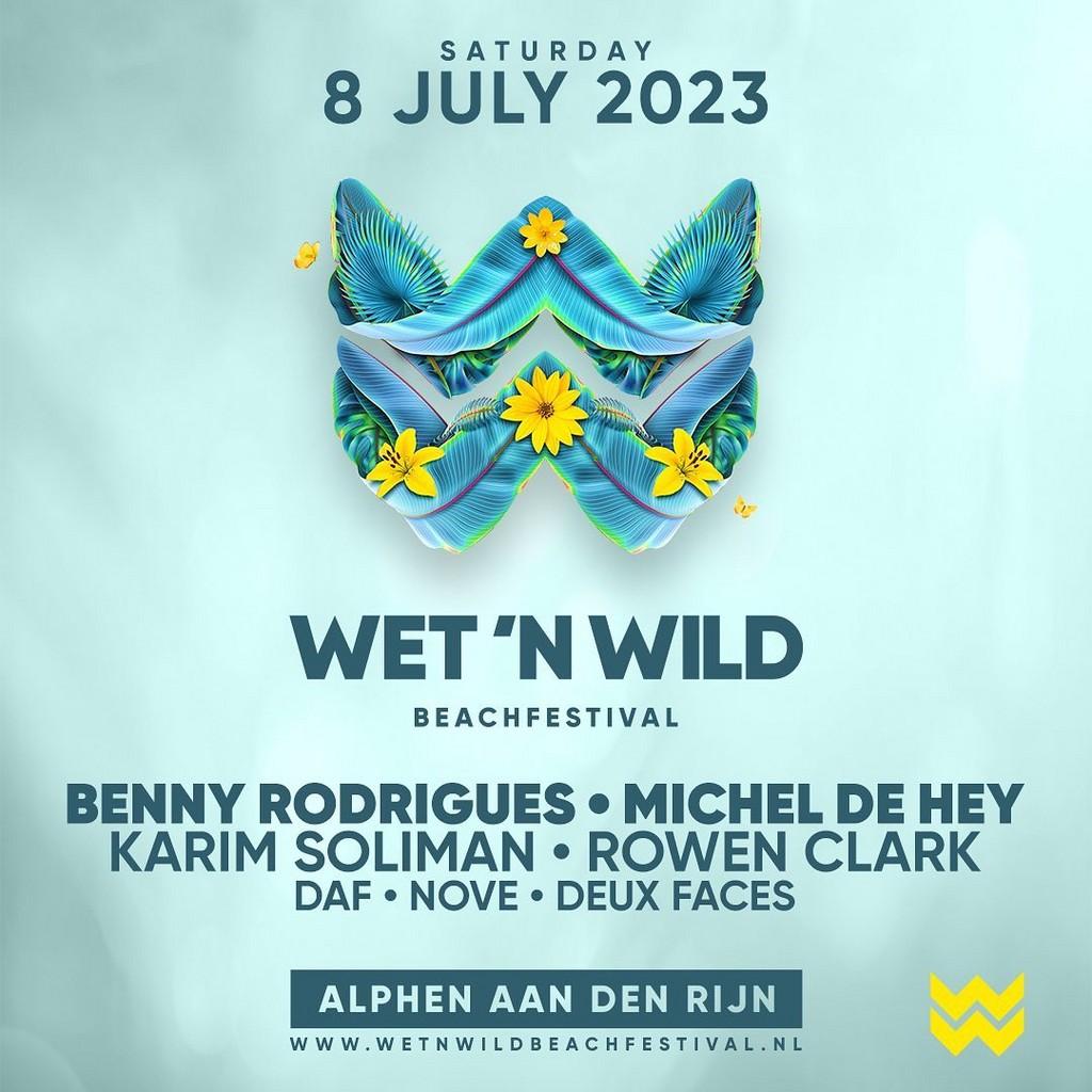Lineup Poster Wet 'n Wild Beachfestival 2023