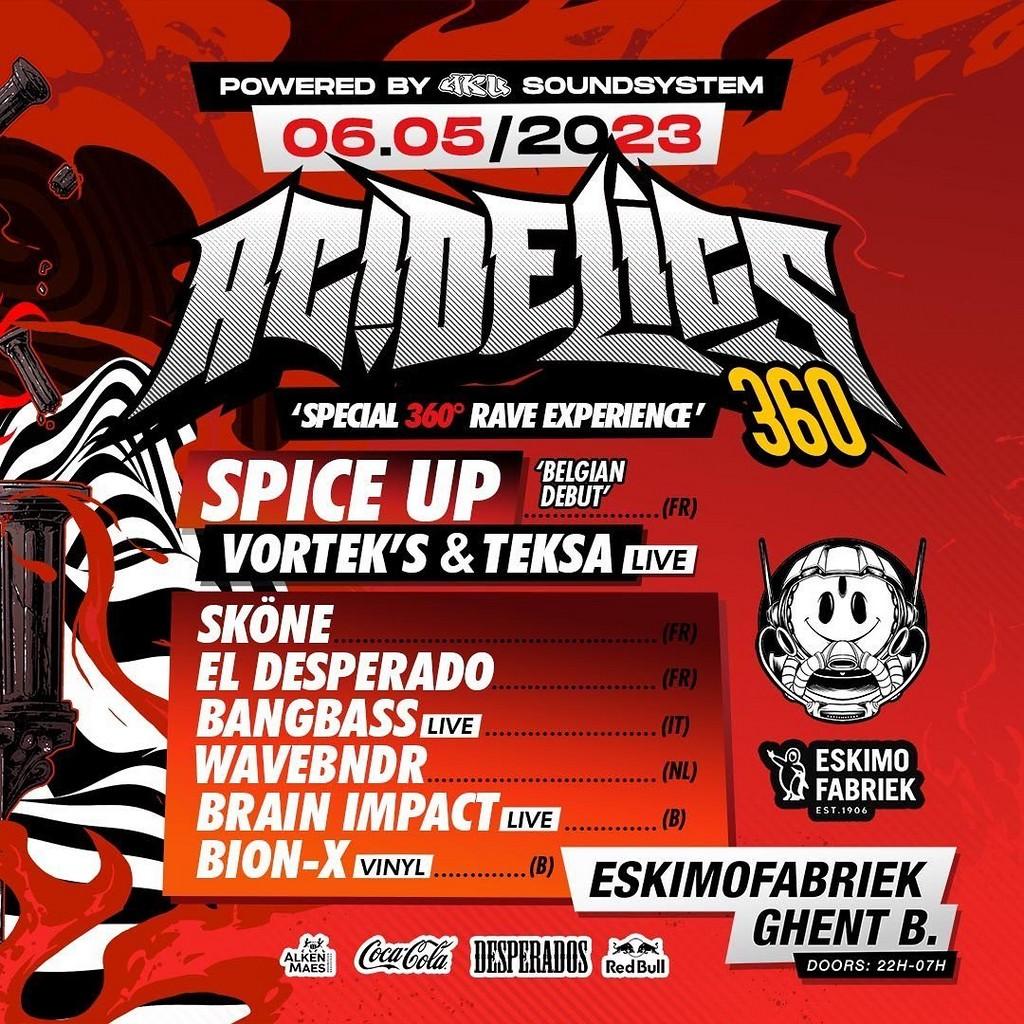 Lineup Poster ACIDELICS 360 EDITION 2023