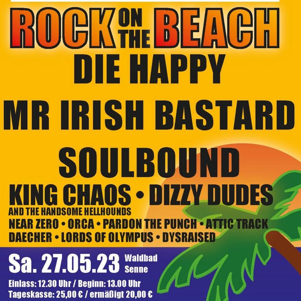 Lineup Poster Rock On The Beach 2023