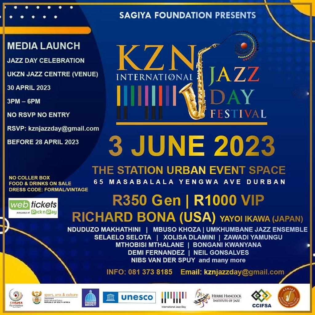 Lineup Poster KZN International Jazz Festival 2023