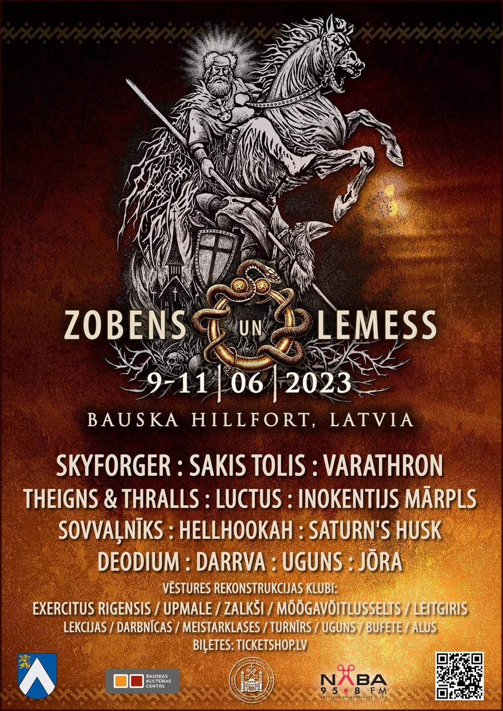 Lineup Poster Zobens un Lemess 2023