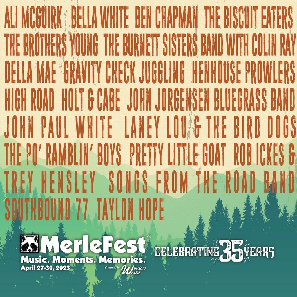 Lineup Poster MerleFest 2023