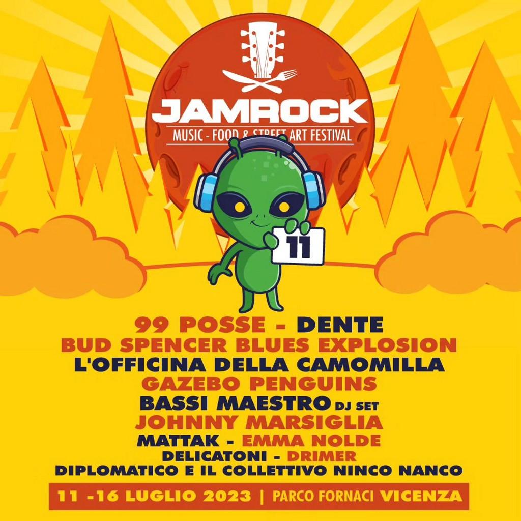Lineup Poster Jam Rock Festival 2023