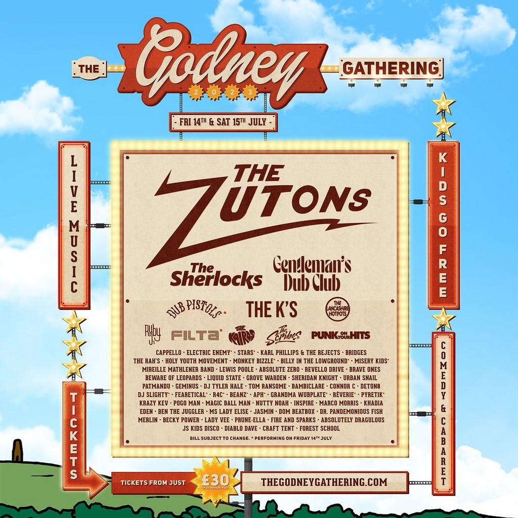 Lineup Poster The Godney Gathering 2023