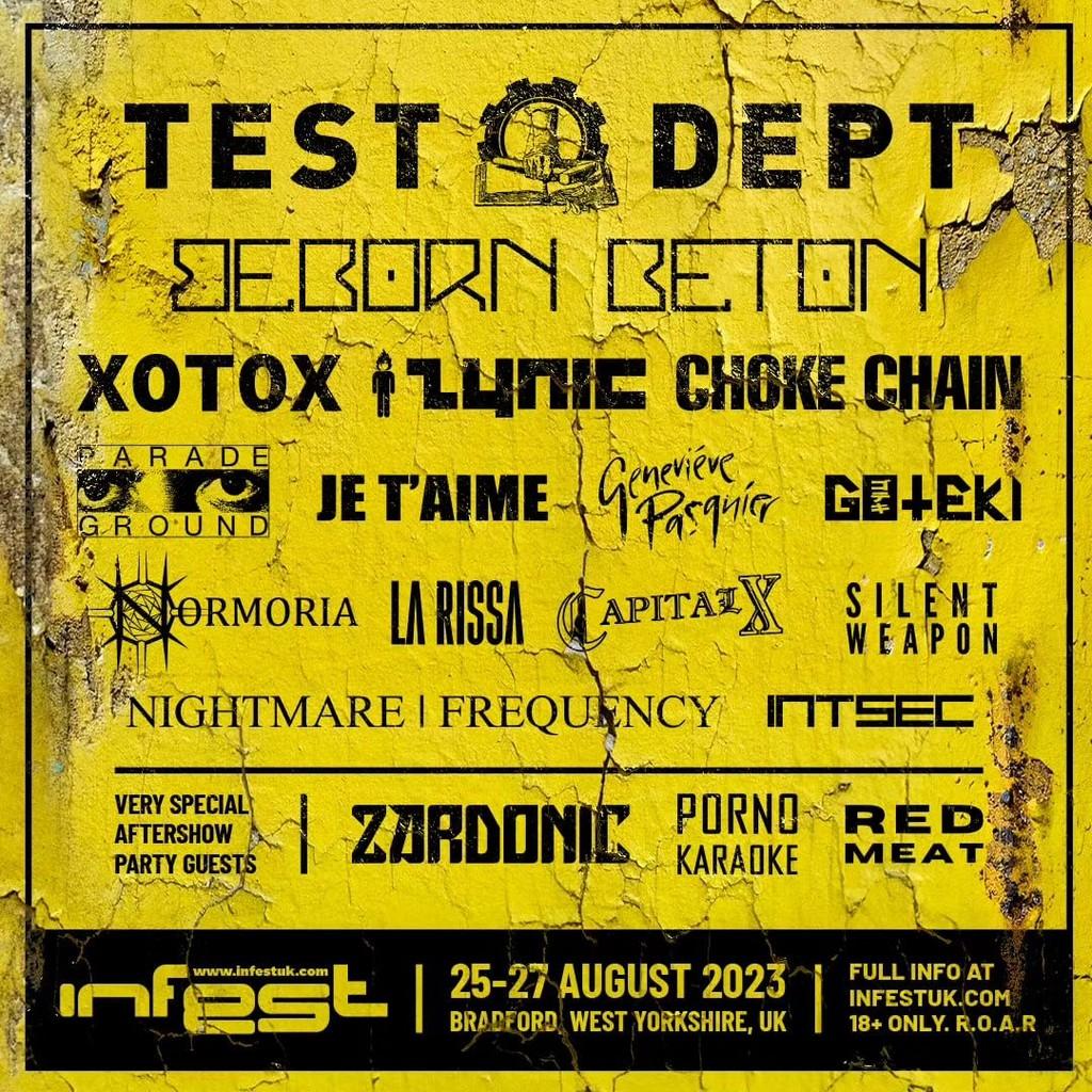 Lineup Poster Infest 2023