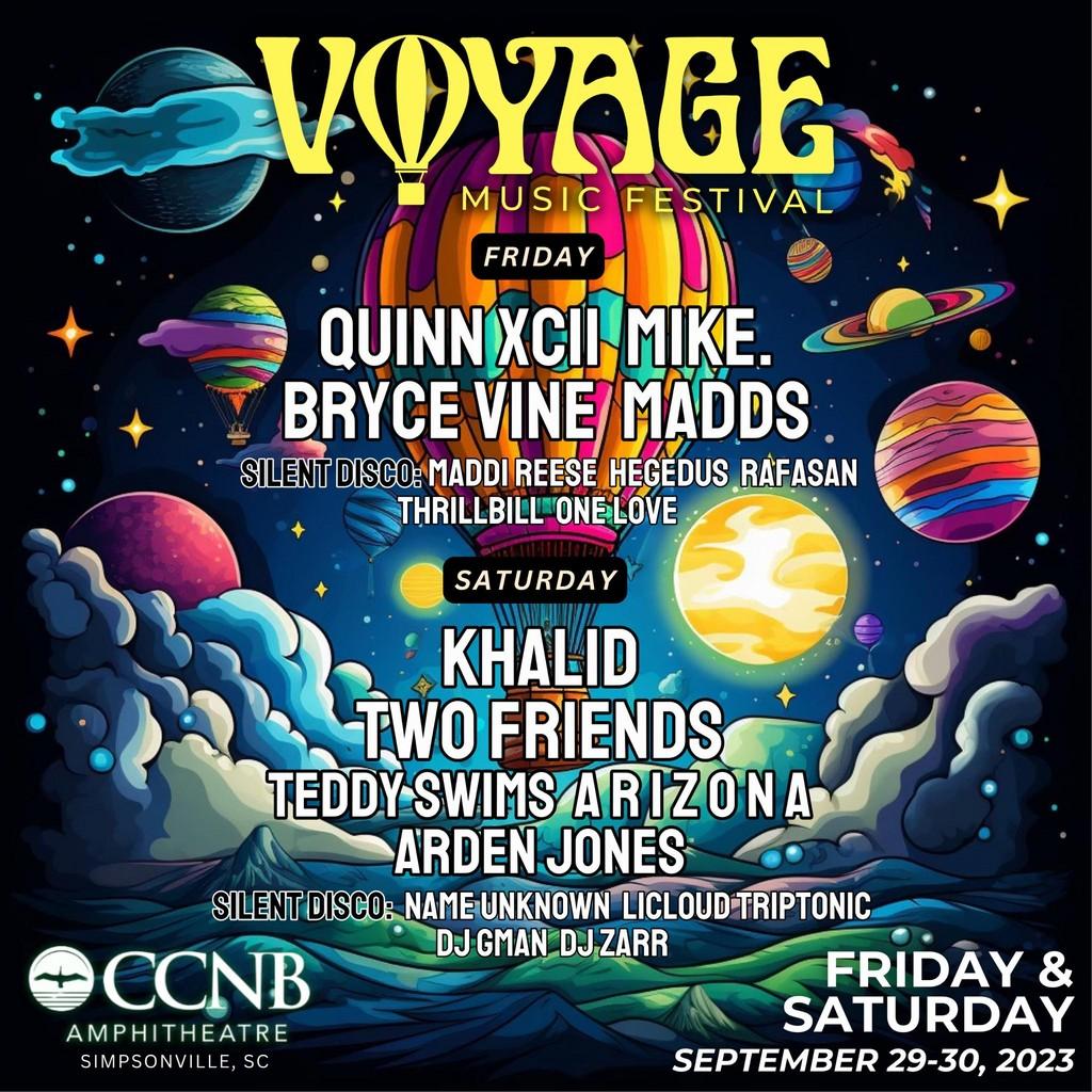 Lineup Poster Voyage Music Festival 2023