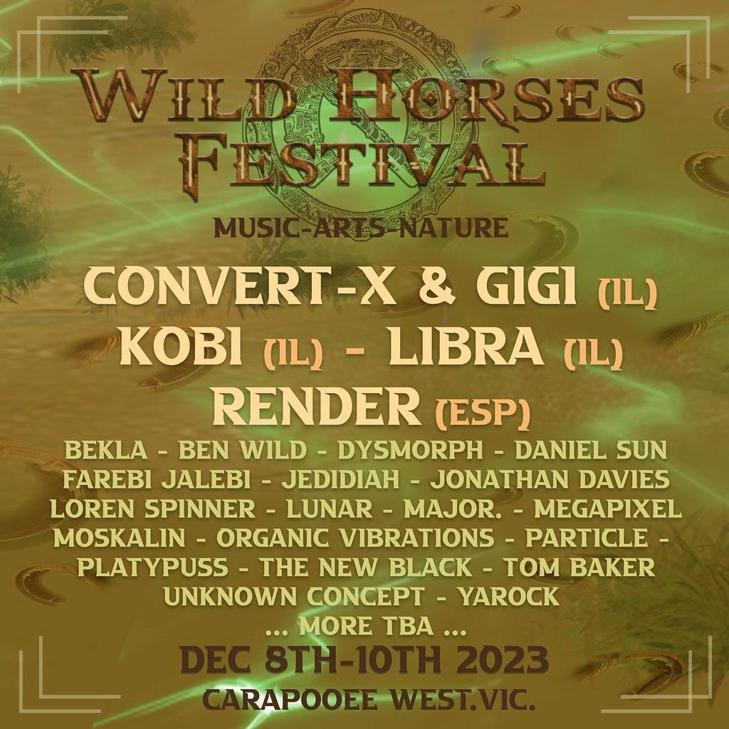 Lineup Poster Wild Horses Festival 2023