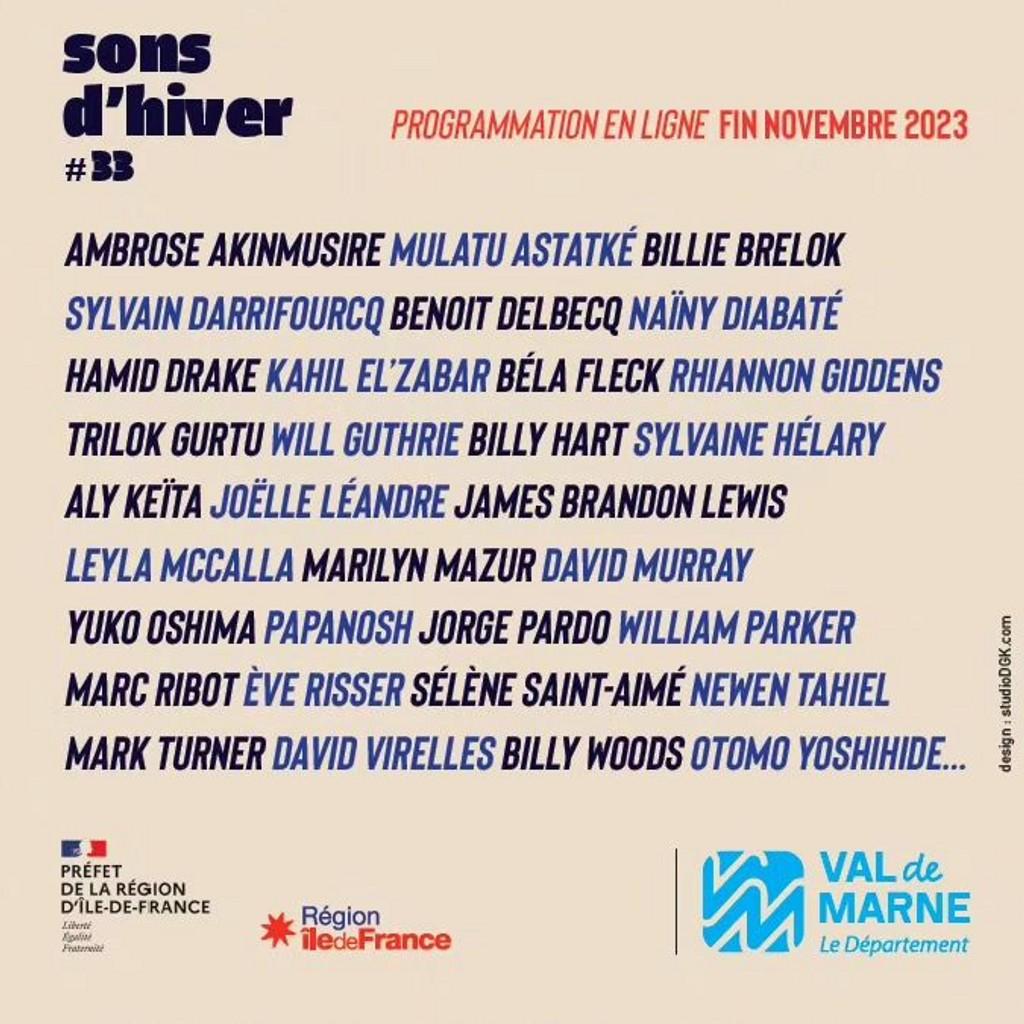 Lineup Poster Sons d'hiver 2024