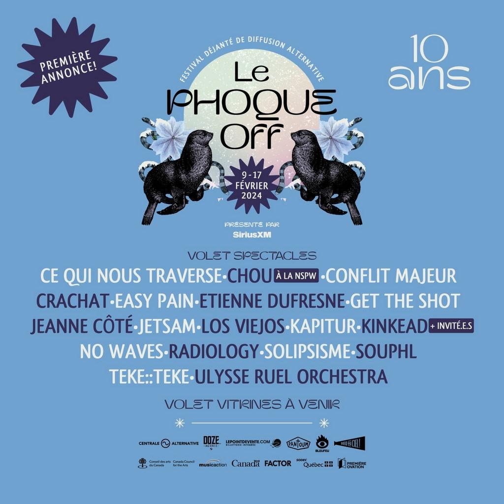 Lineup Poster Le Phoque OFF 2024