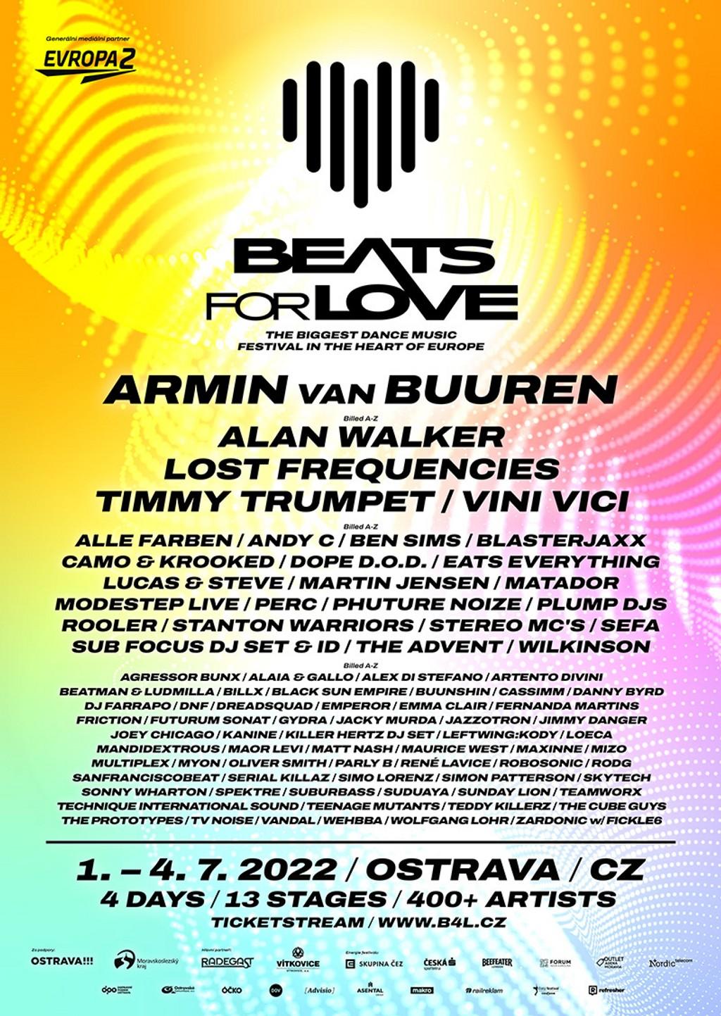 Lineup Poster Beats For Love 2022