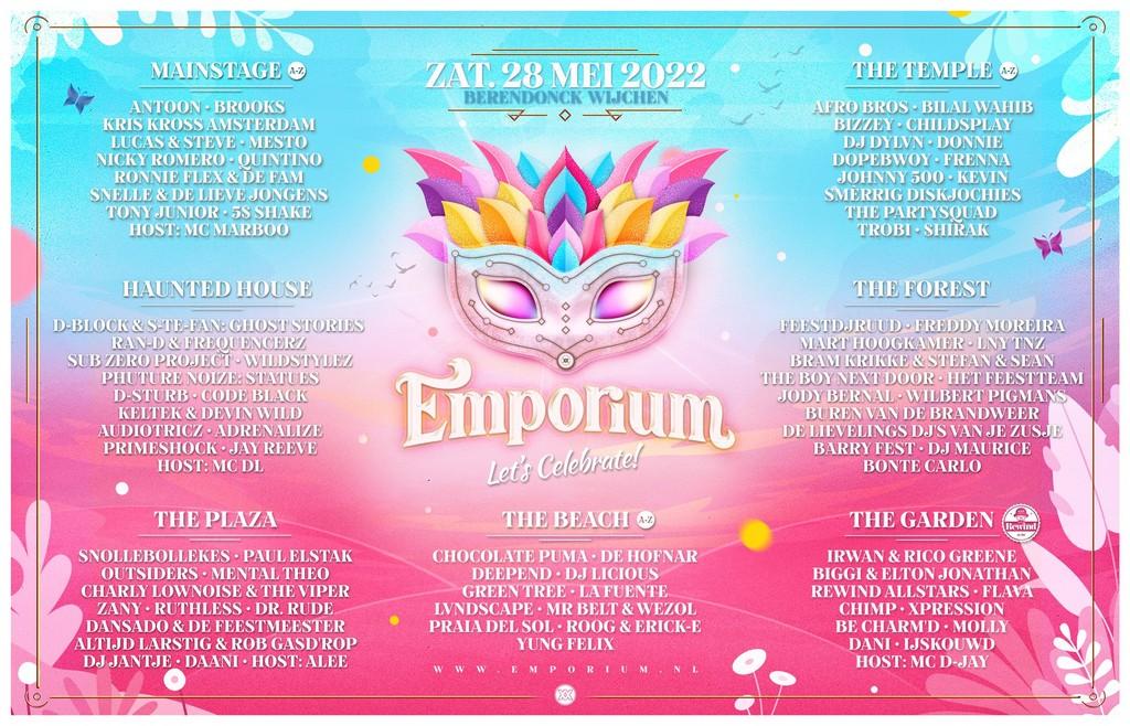 Lineup Poster Emporium Festival 2022