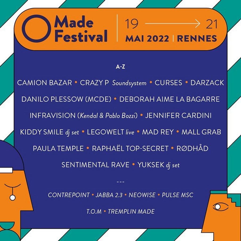 Lineup Poster Made Festival 2022