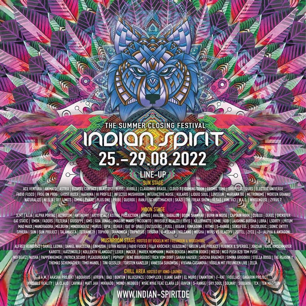 Lineup Poster Indian Spirit 2022