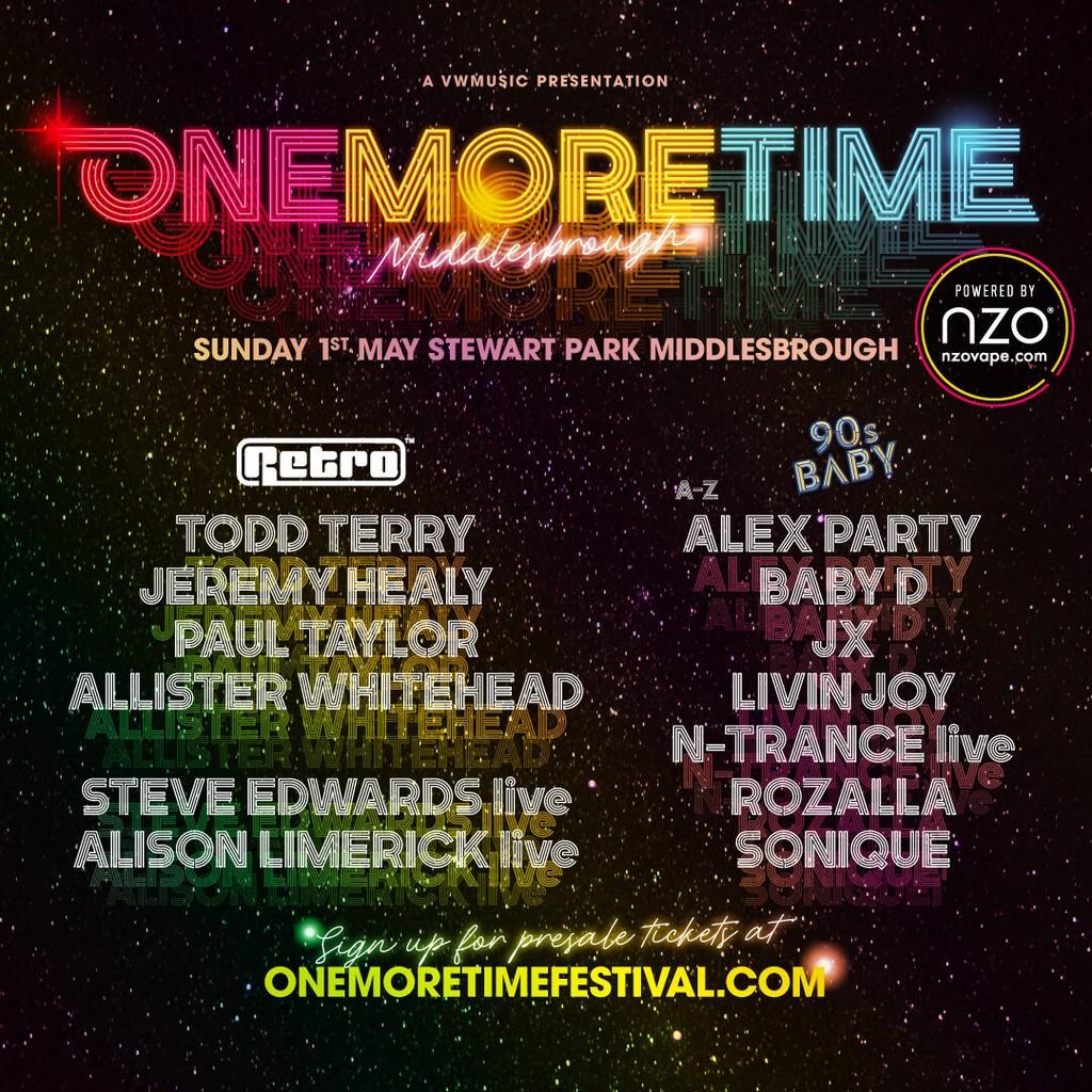 Lineup Poster One More Time Festival 2022