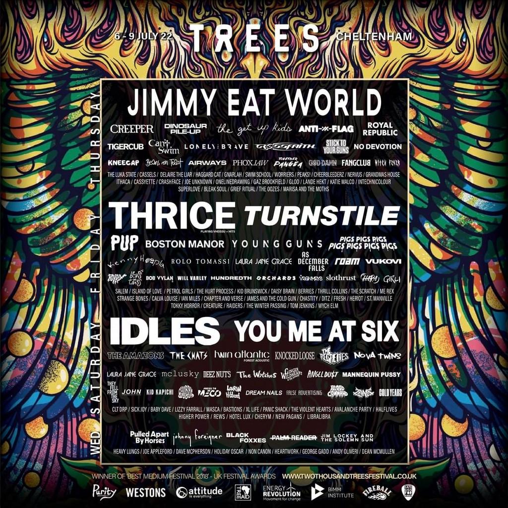 Lineup Poster 2000trees Festival 2022