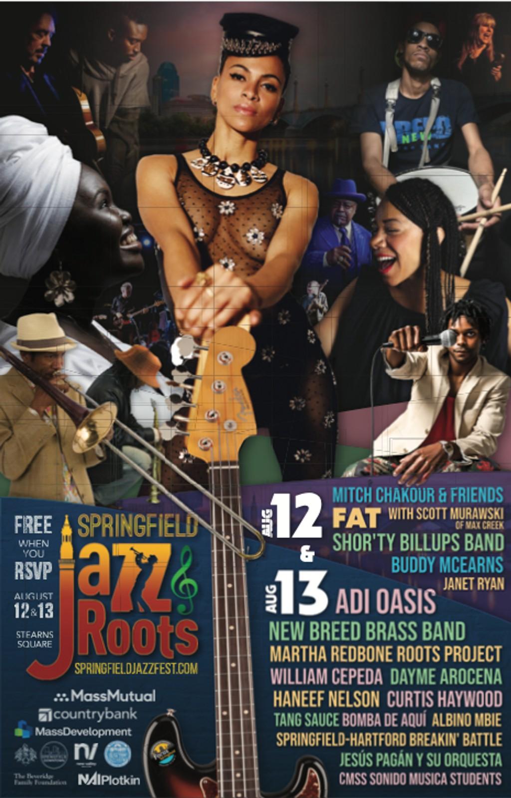 Lineup Poster Springfield Jazz & Roots Festival 2022