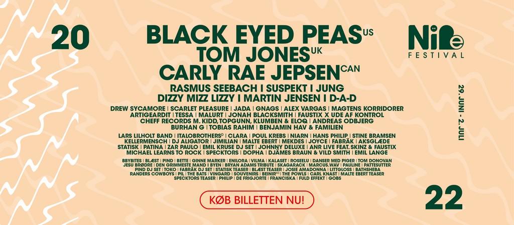 Lineup Poster Nibe Festival 2022