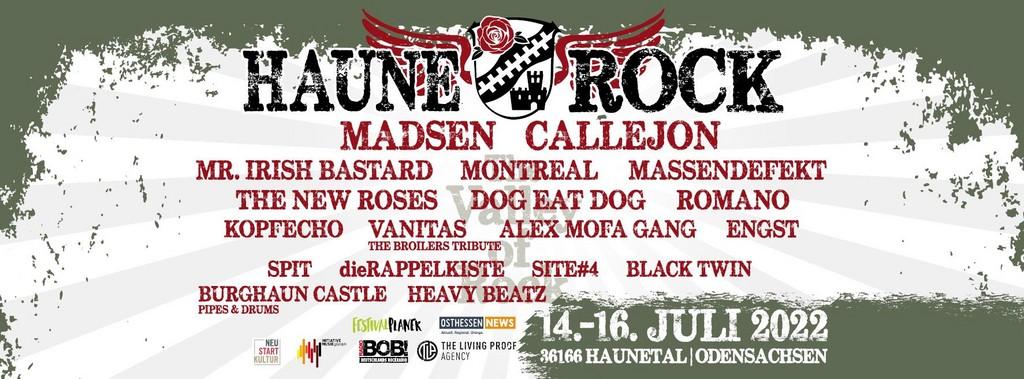 Lineup Poster Haune-Rock 2022